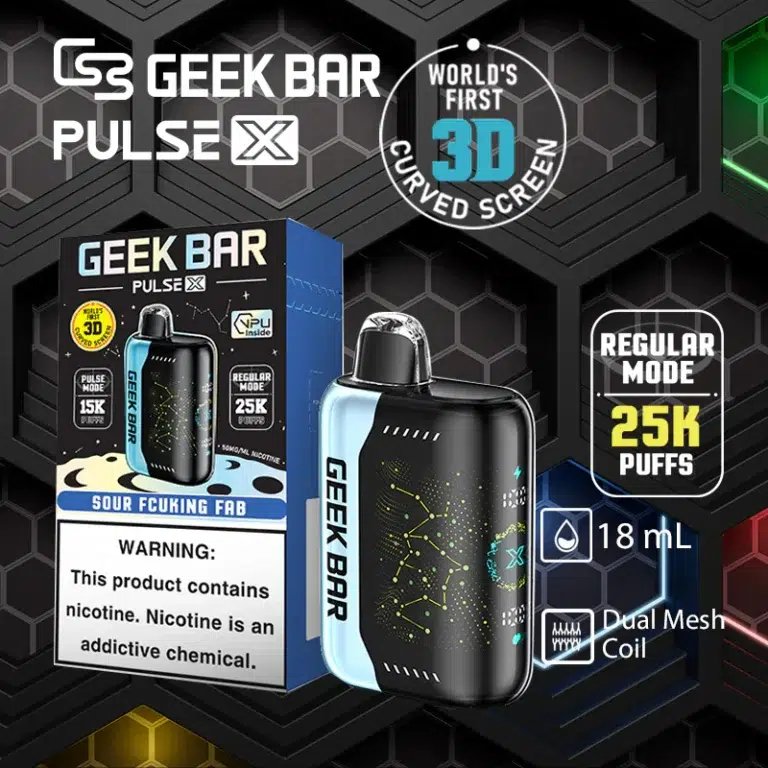 【25000 抽·星空旗艦】GEEK BAR Pulse X 首創 3D 弧面工藝美學、握感細膩不沾指紋 50mg 強效尼古丁鹽 極致爆發力 台灣現貨 特惠購買5贈1：圖片 2